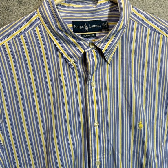 Ralph Lauren Other - Ralph Lauren Striped Button Down Shirt Classic Fit Long‎ Sleeve 18-34/35